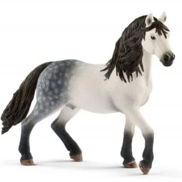 Schleich Horse Club: Andalusian Stallion Horse Black White Equestrian 13821 - Picture 1 of 8